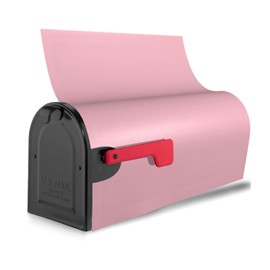 YYHWHJDE letterbox Cover Waterproof Oxford Cloth Accommodates Standard Size or Large Size mailboxes Solid Color Pink Pattern 21x18 in