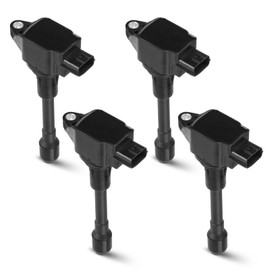 Hurotoms 6PCS Ignition Coil Pack Compatible with Infiniti EX37 FX37 FX50 M37 M56 Q40 Q50 Q60 Q70 Q70L QX50 QX70 Nissan 370Z 3.7L 5.6L V6 V8, Replace for UF617 22448-EY00A 1788503 5C1788, Black