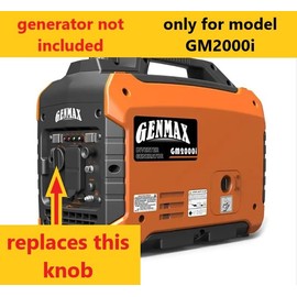 Replacement Knob Switch Run Choke for Genmax GM2000i watts Generator Inverter (2000 W Peak / 1600 W Rated) and compatible screw - new, 3d printed part