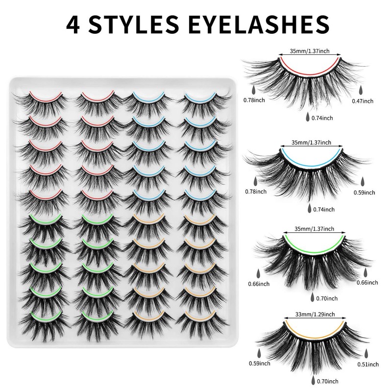 Dysilk 6D false eyelashes, dramatic reusable handmade thick eyelashes, natural