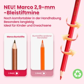 24 Colours Colouring Pencils for Adults, Children's Colouring Pencils - Pre-Sharpened & Shatterproof, Premium Colouring Pencils for Drawing, Painting & Art, Colouring Pencils Set, Wooden Pens for