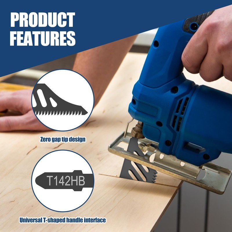 10Pcs Jigsaw Blades, T Shank High Carbon Steel Jigsaw Blade,