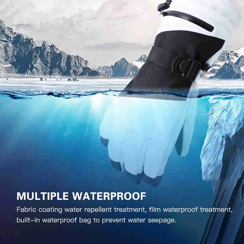 Ski Gloves Snow Gloves Mens Womens Waterproof & Windproof Touchscreen