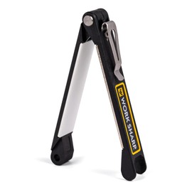 Work Sharp Folding Field Manual Knife Sharpener UK - Compact Knife Sharpening Manual Tool with Diamond Plates, Ceramic Honing Plate & Sharpening Angles for Outdoor, Camping & Bushcraft