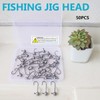 UperUper 50pcs Round Ball Fishing Jig Heads Set, Fishing Jig