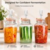 Glolaurge 1 Gallon Fermentation Jars with Airlocks & Glass Weights,