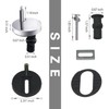 MUU Universal Toilet Seat Bolts and Screws,Quick Release Top Hinge
