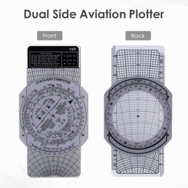 Gonryun E6B Metal Flight Computer Aviation Plotter Circular Slide Rule Used in Aviation Flight Training