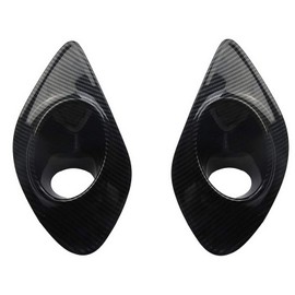 crosselec Front Fog Lamp Cover Trim For Dodge Charger 2015 2016 2017 2018 2019 2020 2021 (black carbon fiber)