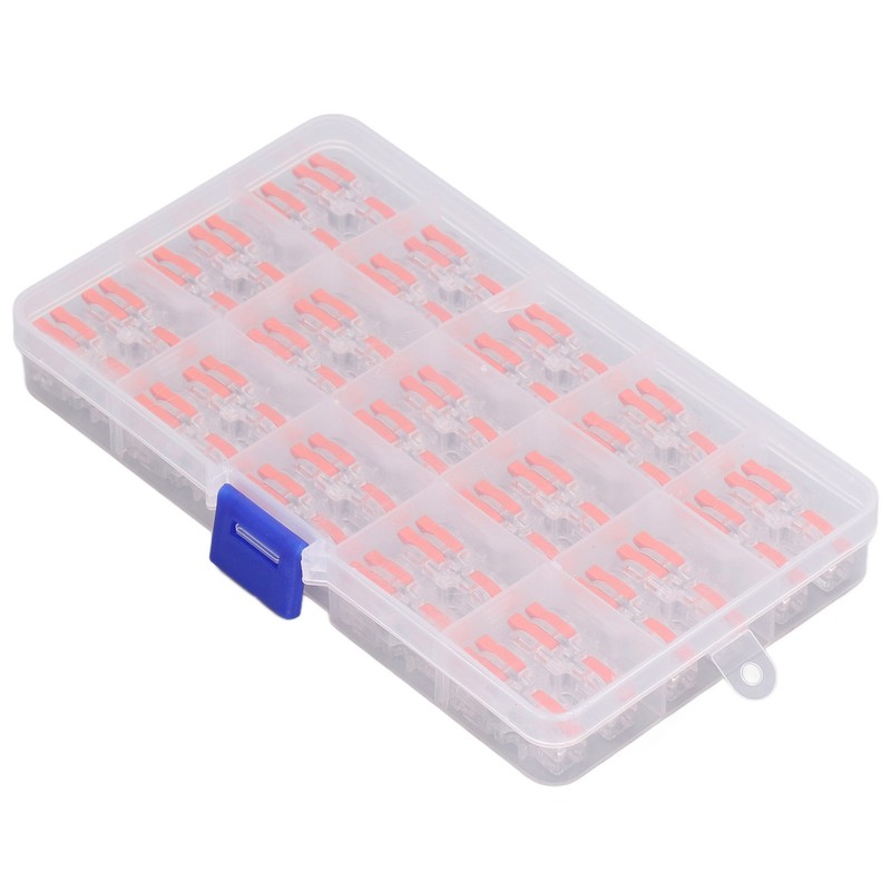 30PCS Quick Splicing Wire Connector Transparent PC Copper Stripping Terminal
