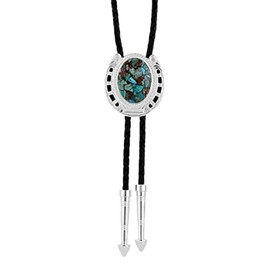 Montana Silversmiths Western Lifestyle Bolo Tie (The Pioneer's Turquoise)