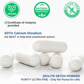 VINATURA EDTA Capsules - 1500mg per serv, USA Made & Tested, Liver Support - Edta Calcium Disodium, Kale Extract - 90 Capsules 45 Servings