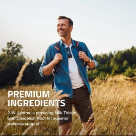No Brand Bronson Milk Thistle 1000mg Silymarin Marianum & Dandelion Root Liver Health