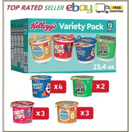 Kellogg's Variety Pack Single Serve Cereals, 12 pk.