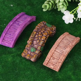 Kopida 6 Pcs Miniature Fairy Garden Accessories, Mini Lighthouse Pond Lawn Bridge Fairy Garden Miniature Ornaments for Micro Landscape Yard