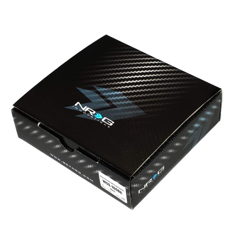 NRG Innovations WSS-100BK Black Steering Single Switch (Extended Kit)