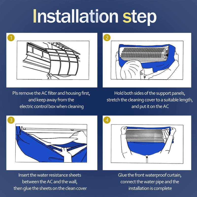Waterproof Split Air Conditioner Cleaning Kits Split Air Conditioning Cleaning
