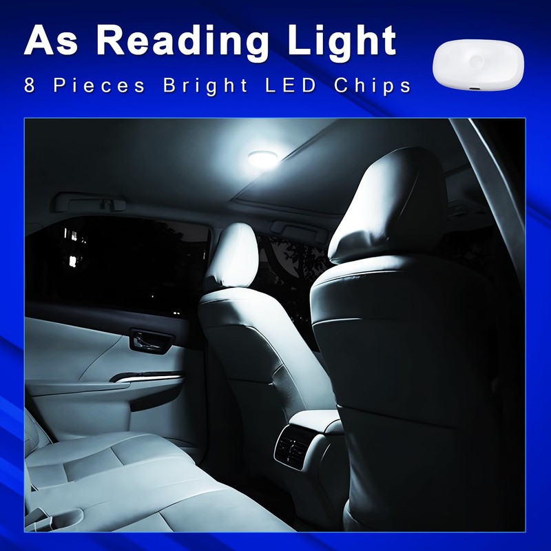 GZ5CG Car Led Dome Light Interior Wireless Rechargeable Battery Powered