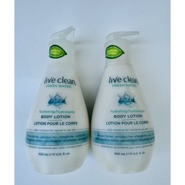 Live Clean Lot Of 2 Live Clean Fresh Water Hydrating Body Lotion 17. Oz 500ml each