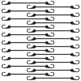 Bungee Cords With Hooks 9 Inch, 20 PCS Short Bungee Cords With Hooks, Bungee Straps With UV Resistant, 5 MM Diameter Elastic Straps With Hooks for Basic Securing
