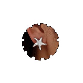 Aksod Starfish Earrings Large Gold Statement Big Star Earrings for Women Boho Fashion Beach Ear Jewelry Accessories (Starfish-Small B)
