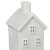 Relaxdays Ceramic Tea Light House, Light House for 1 Tea