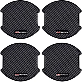 Infinite Honda Car Carbon Door Knob Guard Anti-Scratch Door Handle Protector 4 Pack (L, Honda)