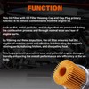 Oil Filter with Oil Filter Housing Cap and Cap Plug