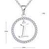 Starnny Letter Chain Women's 925 Silver Initial Alphabet Letter Charm