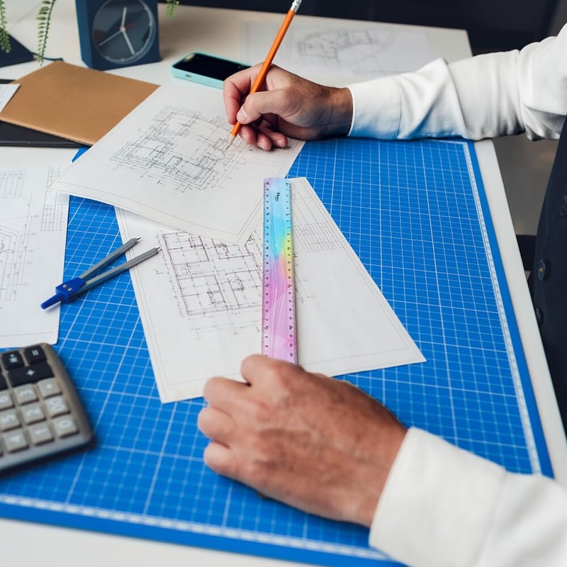 SacJkt 6 Pieces Flexible Ruler Set, Ruler 30cm Folding/Ruler 20cm