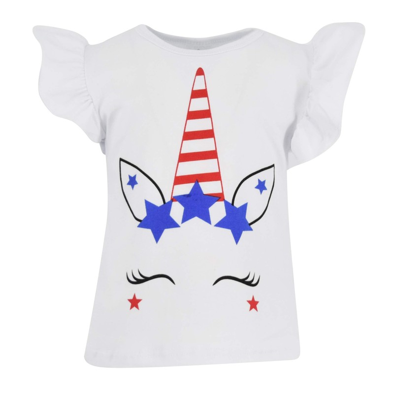 Unicornio de 4 de julio para bebé, 2 piezas, con
