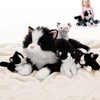 Tezituor 5Pcs Cat Stuffed Animals Set, 20 inch Large Realistic