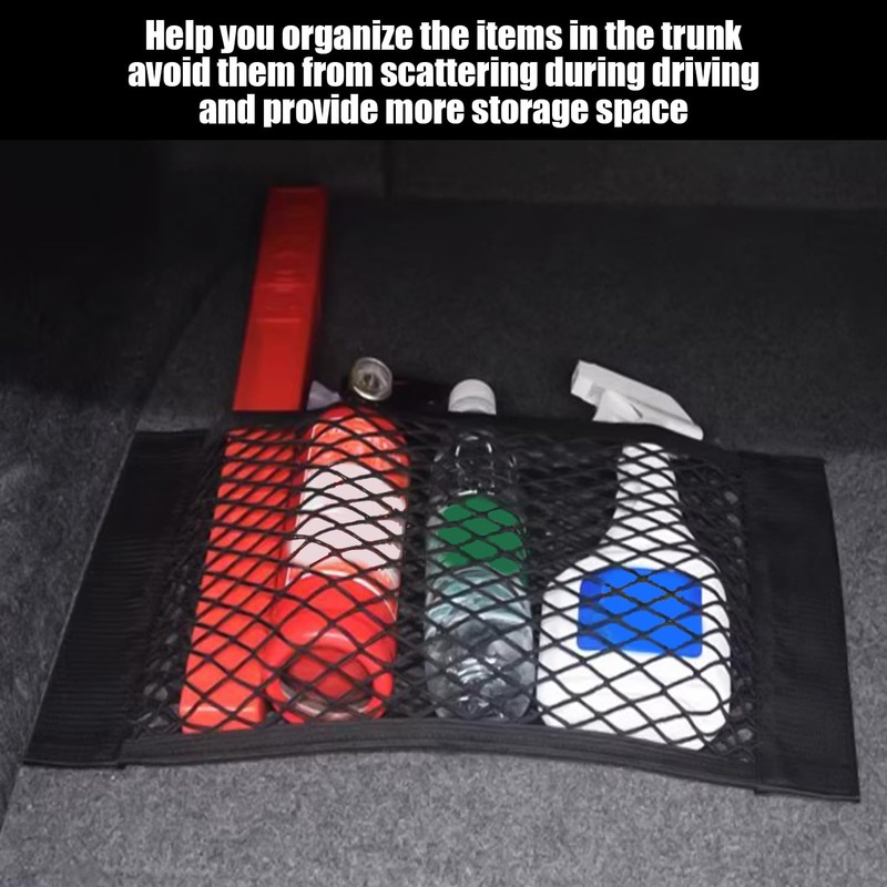 4 Pack Car Storage Nets, Boot Storage Nets, Car Seat