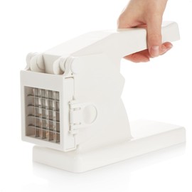 com-four® Potato Cutter - Plastic Chip Cutter - Chip Press - French Fries Cutting Device - Frit Press - Vegetable Cutter (1 x Chip Cutter)