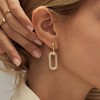 14k Gold Plated Hoop Earrings for Women - Chunky, Trendy,