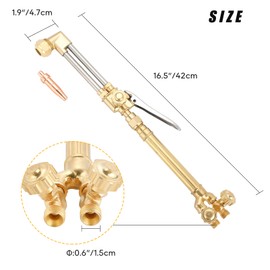 FLKQC Victor Type Cutting Attachment Torch Handle Oxygen/Acetylene Cutting Welding Torch Medium Duty