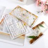 4pcs Storage Box Resin Mold DIY Production Patterned Hollow Flip
