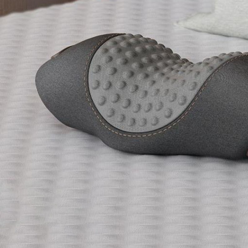 Heated Neck Support Pillow Massaging Memory Foam Breathable Cylinder Heated