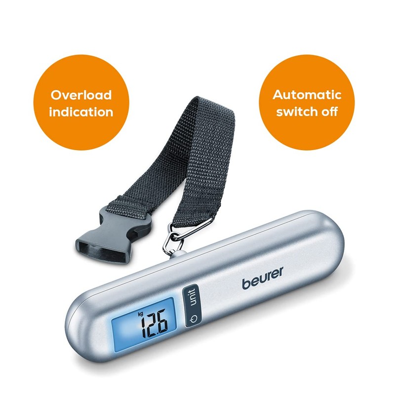 Beurer Luggage Scale with Tape Measure - Weighs up to