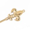 GLOBEDECOR Long Shoehorn Brass 2ith Fleur Di LIs Top 23"