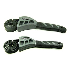 RUBBER STRAP WRENCH SET 2 Pc. Tool Oil Filters Jar Lids Plumbing Tools Wrenches