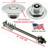 Push Button Latches Polished Stainless Steel 1.50"" & 4"" Stud