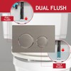 SPARES2GO Luxury Flush Plate Kit for Concealed Toilet Cistern Wall