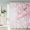 AASIRA Shower Curtain Anti-Mould Pink Sakura Bathroom Bath Waterproof Shower