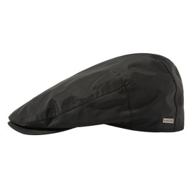 TOP-EX L/XL Men's Waterproof Peaked Flat Cap - Stylish Newsboy and Baker Boy Hat for Golf, Fishing, and Outdoor Activities, Gatsby Duckbill Cap for Shooting, Walking, and Hunting Black