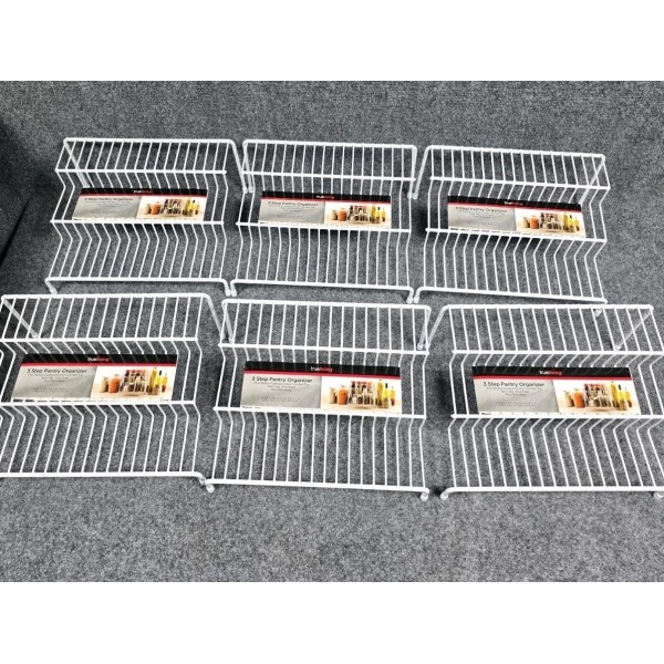 TrueLiving True Living 3 Step Pantry Organizer Rack Kitchen Spice