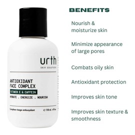 Urth Skin Solutions for Men Antioxidant Face Complex 4oz - Pore Minimizer, Daily Hydrating Facial Lotion for Oily Skin, Anti-Aging and antioxidant Protection
