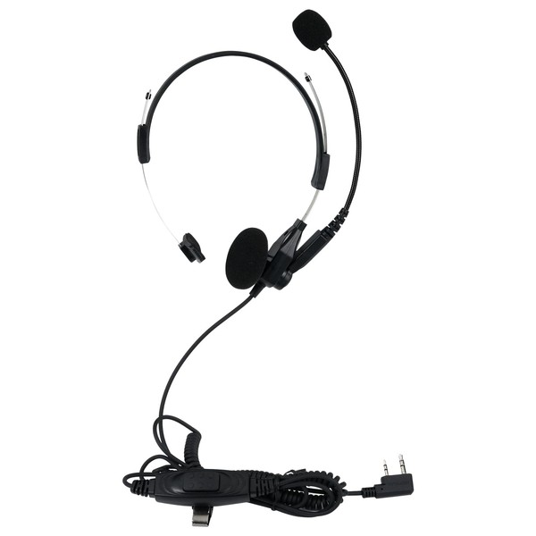 Retevis Walkie Talkie Headphone, Overhead Headset, 2 Pin Radio Earpiece