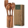 WALDWERK Wooden Cooking Utensils Set (5 Piece Set)