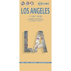 Laminated Los Angeles Map by Borch (English Edition)